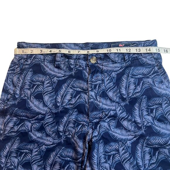 Vineyard Vines Breaker Shorts Mens 30x7 Palm Tree Leaves Breaker Board Chinos - Picture 3 of 11